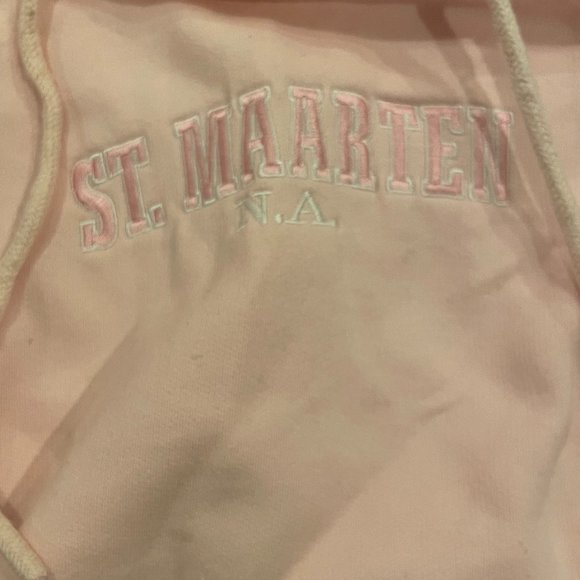 Woman's Pink St. Maarten Hoodie - Picture 3 of 5